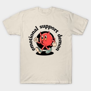 cute and funny emotional support demon, mental health T-Shirt